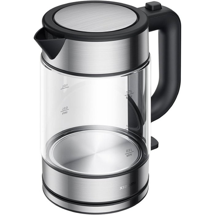 Xiaomi BHR7423EU Hervidor de Vidrio Eléctrico 1,7 L 2200 W Negro, Transparente